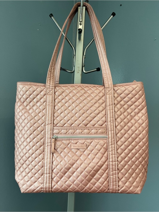 Vera Bradley Handbags - Vera Bradley Quilted Metallic Rose Tote